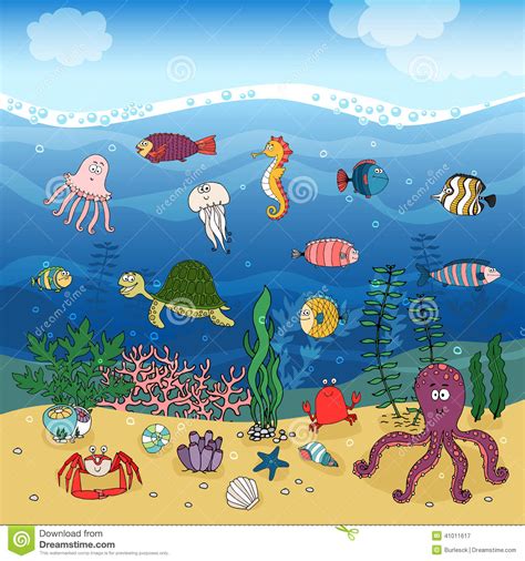 Ocean Ecosystem Drawing at GetDrawings | Free download