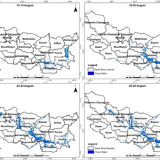 Location map of North Bihar region and Kosi Gandak river basin (red ...