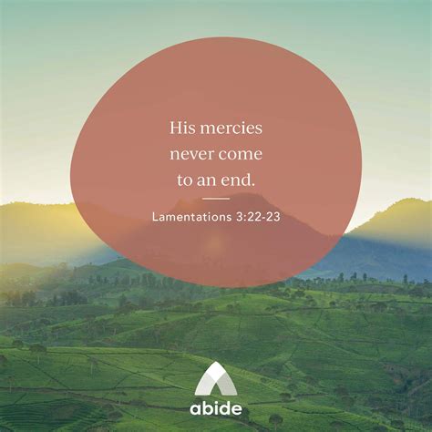 God of Mercy - Lamentations 3:22-23 | Abide