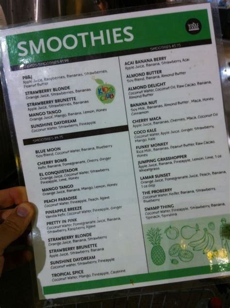 Pin on {Eats} | Whole foods smoothies, Smoothie menu, Whole food recipes