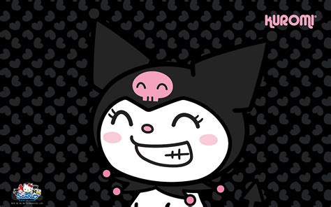 Sanrio Kuromi Big Grin Retro Wallpaper - Kawaii Hoshi