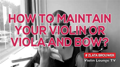 How To Maintain Your Violin or Viola and Bow? - Violin Lounge