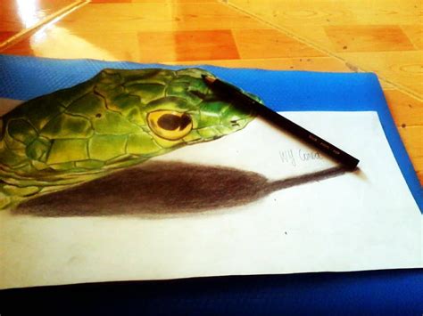 3D Snake Drawing by leejay212000 on DeviantArt