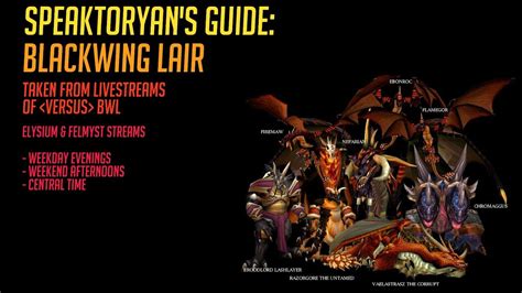 [WOW CLASSIC] BLACKWING LAIR! | COMPREHENSIVE GUIDE! | BOSSES + TRASH ...