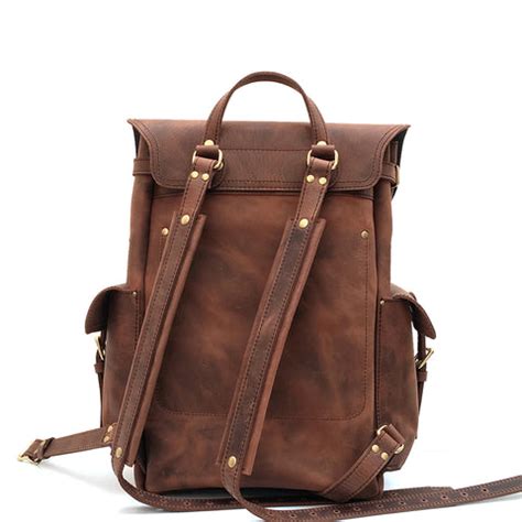 Vintage Leather Backpack - Handmade Laptop Backpack in Rustic Leather – Marlondo Leather Co.