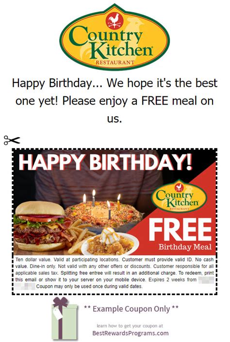 Country Kitchen Free Birthday Meals | Best Rewards Programs