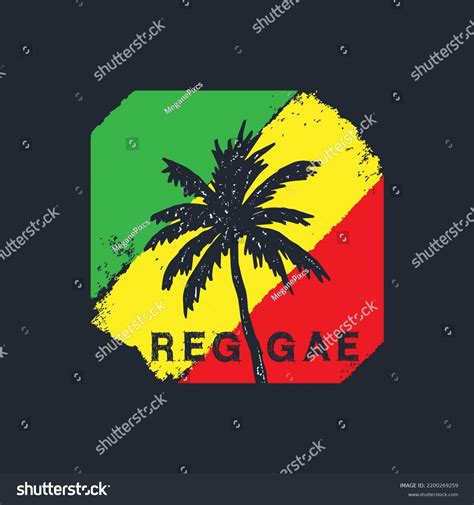 Reggae Vector Flag Background Palm Tree Stock Vector (Royalty Free) 2200269259 | Shutterstock