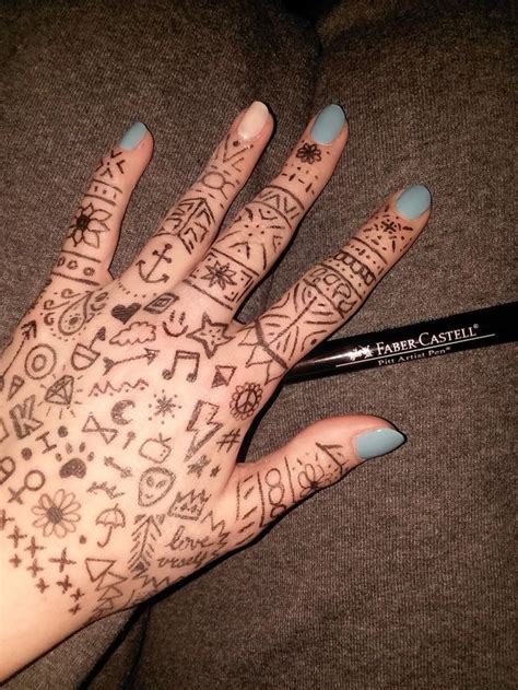 Tiny hand doodles | Hand doodles, Sharpie tattoos, Pen tattoo