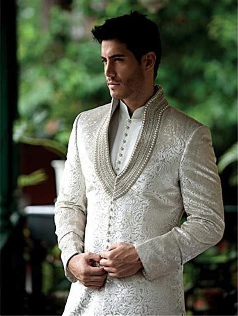 Ivory Sherwani Set Indian Men Fashion, Sherwani, Wedding Dresses Men Indian | lupon.gov.ph