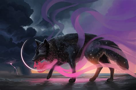 Download Fantasy Wolf 4k Ultra HD Wallpaper by Eric Proctor