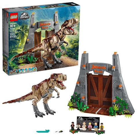 LEGO Jurassic World Jurassic Park: T. rex Rampage Building Kit 75936 ...