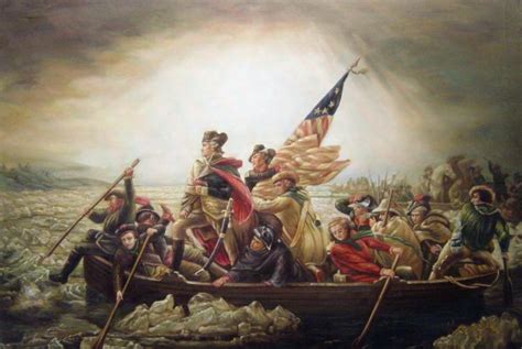 George Washington Crossing The Delaware Painting by Emanuel Gottlieb Leutze Reproduction ...