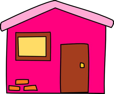 Pink House Clip Art at Clker.com - vector clip art online, royalty free ...