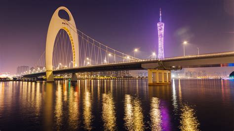 The Liede Bridge and the Canton tower - backiee