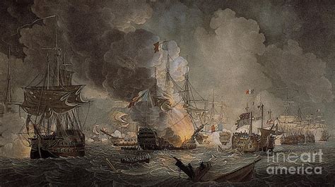 Battle of the Nile Painting by Thomas Luny - Fine Art America