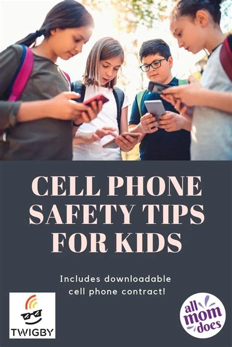 Cell Phone Safety Tips for Kids (with Kids’ Cell Phone Contract!) | allmomdoes