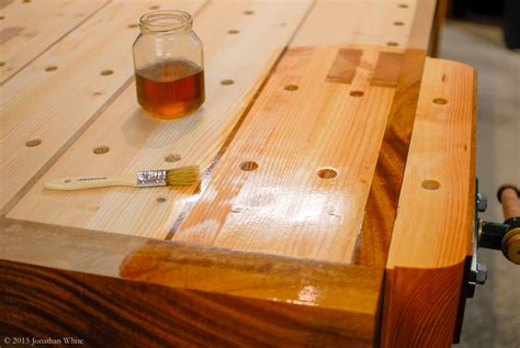 Applying Finish to the Workbench Top | The Bench Blog