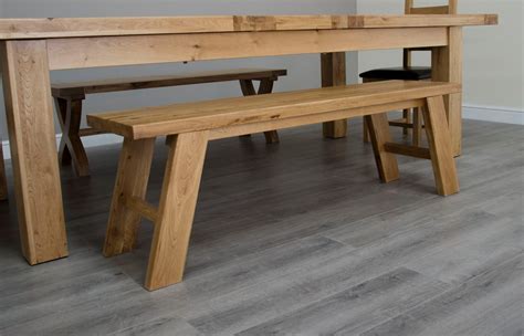 Melford Solid Oak Kitchen Bench | Edmunds & Clarke Furniture Ltd