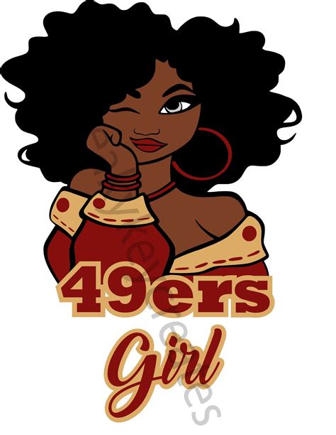 Niners Girl Digital SVG Download Sports Team File - Etsy