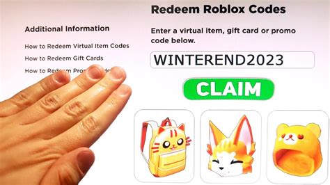 +6 *NEW* Roblox PROMO CODES 2023 All FREE ROBUX Items in MARCH + EVENT ...