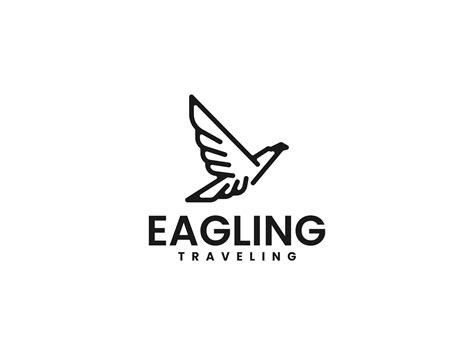 Eagle Line Art Logo Graphic by artnivora.std · Creative Fabrica