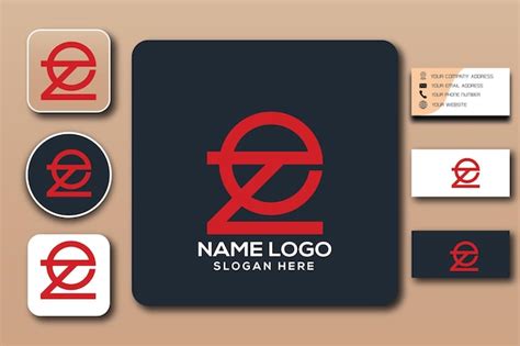 Premium Vector | EZ monogram logo template color editable