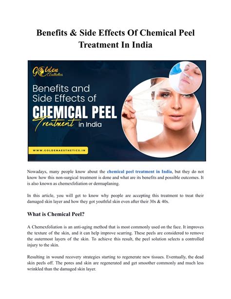 PPT - Benefits & Side Effects Of Chemical Peel Treatment In India PowerPoint Presentation - ID ...