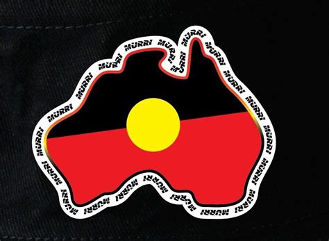 Aboriginal Flag Murri Themed Map Of Australia Soft Cotton Bucket Hat. – Jdl Stickers and Stuff