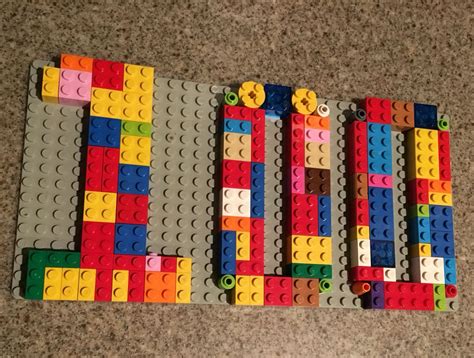 100 Legos for 100th day of school collection of 100 items | 100th day ...