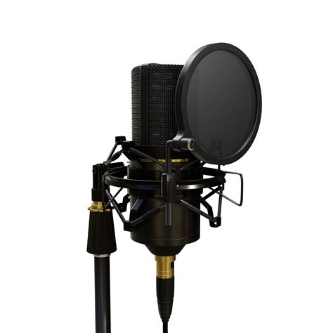 3d rendering of condenser microphone perspective view 21630051 PNG