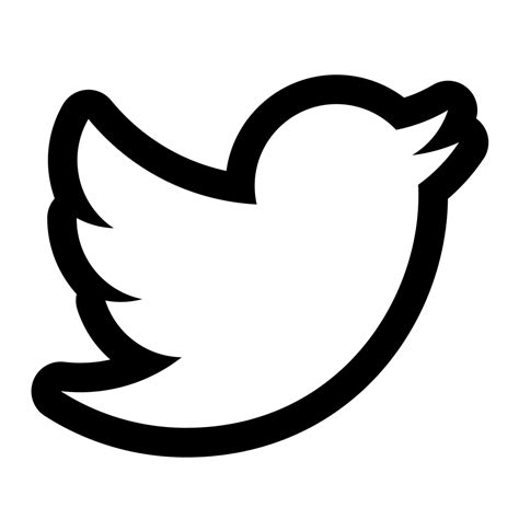 Black and White Twitter Logo - LogoDix