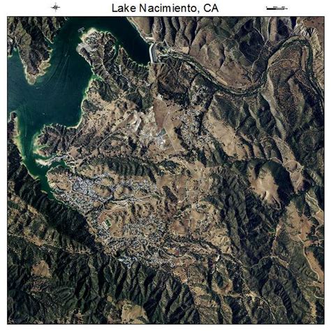 Aerial Photography Map of Lake Nacimiento, CA California