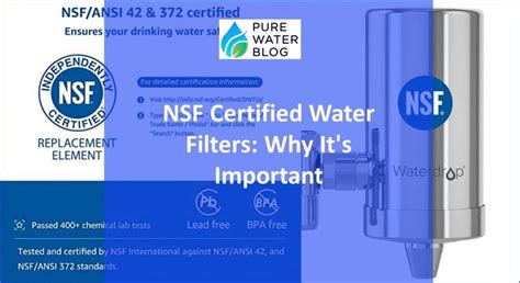 NSF Certified Water Filters: Why It’s Important - Water Treatment