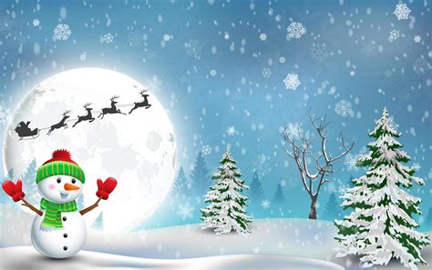 Happy Snowman Christmas background 5950156 Vector Art at Vecteezy