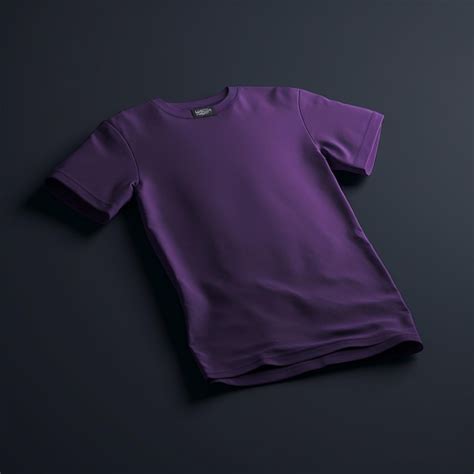 Premium AI Image | Purple Tshirt Mockup on dynamic plain background ...