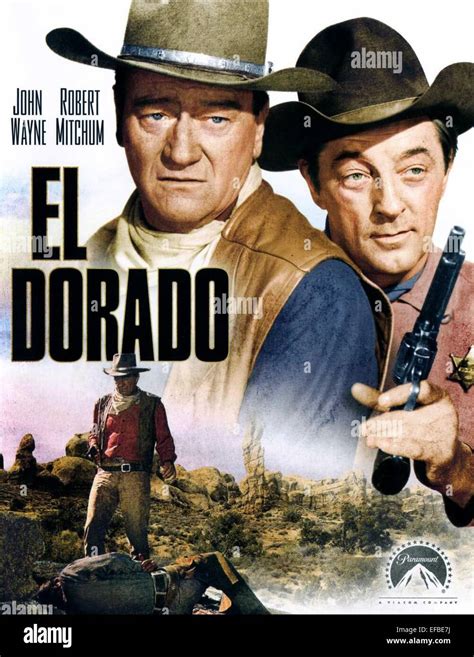 JOHN WAYNE, Robert Mitchum, Plakat, EL DORADO, 1966 Stockfotografie - Alamy