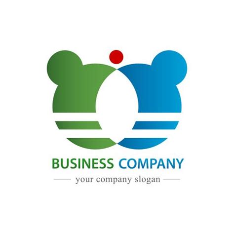 Business company logo vector. Commercial and trading concept. white ...