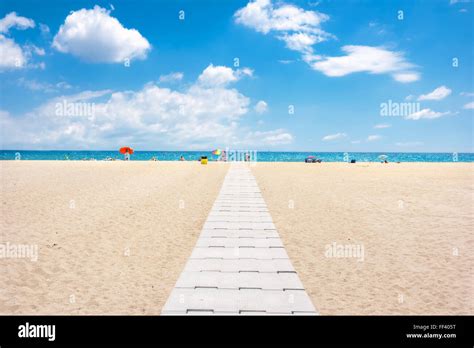 Empuriabrava beach, Costa Brava, Spain Stock Photo - Alamy