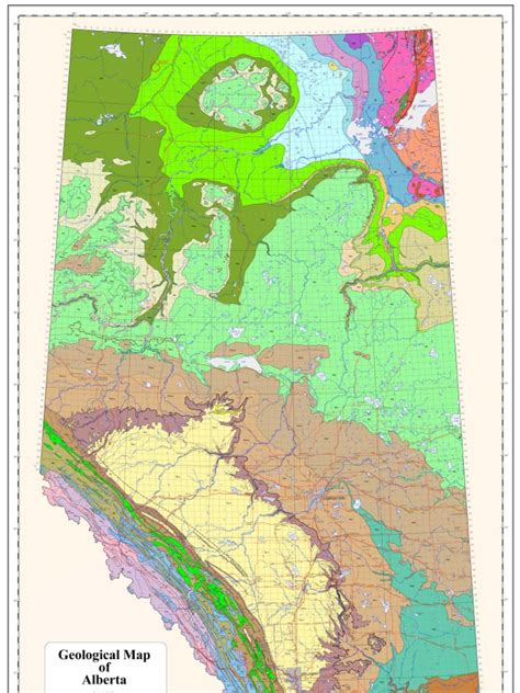 Geological Map of Alberta