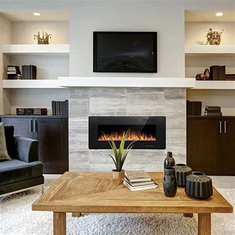 Ebern Designs Recessed Wall Mounted Electric Fireplace | Wayfair.ca ...