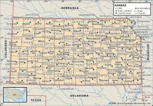 State and County Maps of Kansas