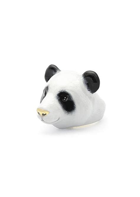 Pete Panda Ring Panda Ring Handcrafted Enamel Panda - Etsy