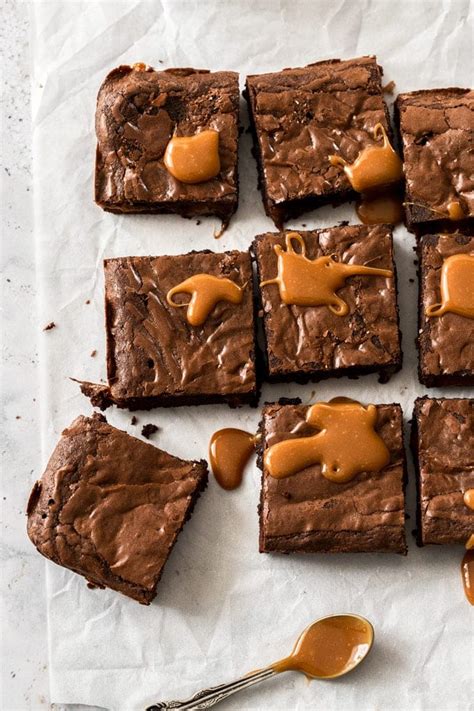 Chocolate Caramel Brownies - Easy, gooey and indulgent | Sugar Salt Magic