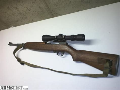 ARMSLIST - For Sale: M1 Carbine scope mount with 3x9 scope