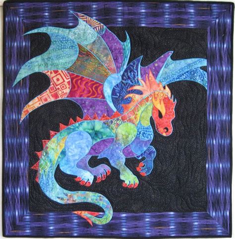 Dragon Fusible Applique Pattern | Patrons de courtepointes appliquées ...