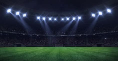 Grand Football Stadium Night Light Moving Seamless Loop Soccer Arena ⬇ ...