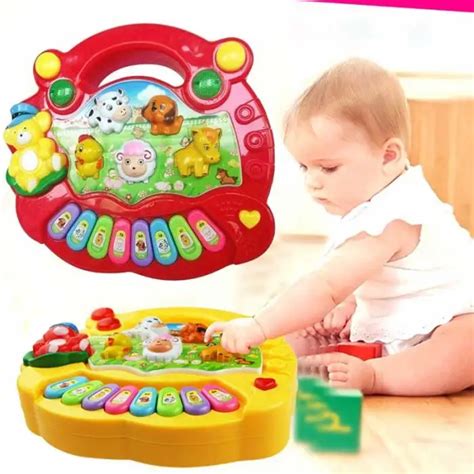 Toy Musical Instrument Baby Kids Musical Educational Piano Animal Farm ...