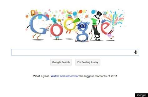 'Happy New Year' Google Doodle Celebrates 2012 With Dancing Letters | HuffPost