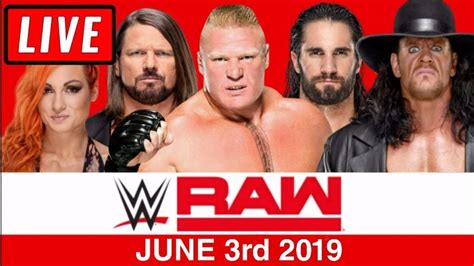 WWE Raw Live Stream - Full Show Watch Along June 3rd 2019 - YouTube