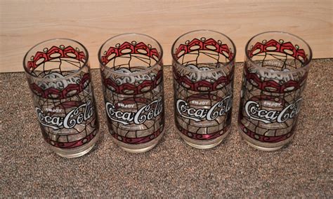 Vintage Coca Cola Drinking Glasses Set of 4 | Etsy